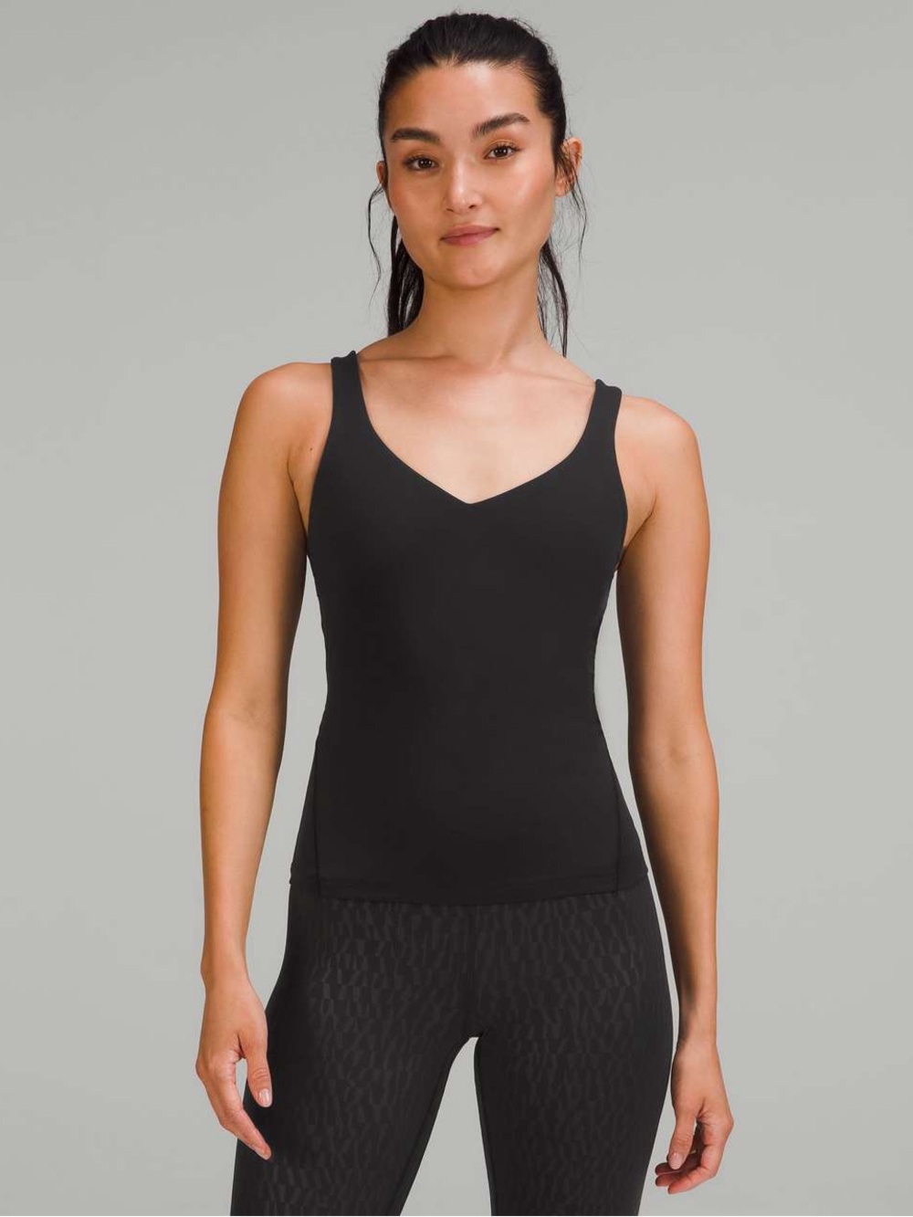 lululemon athletica Black V-Neck Performance Tank